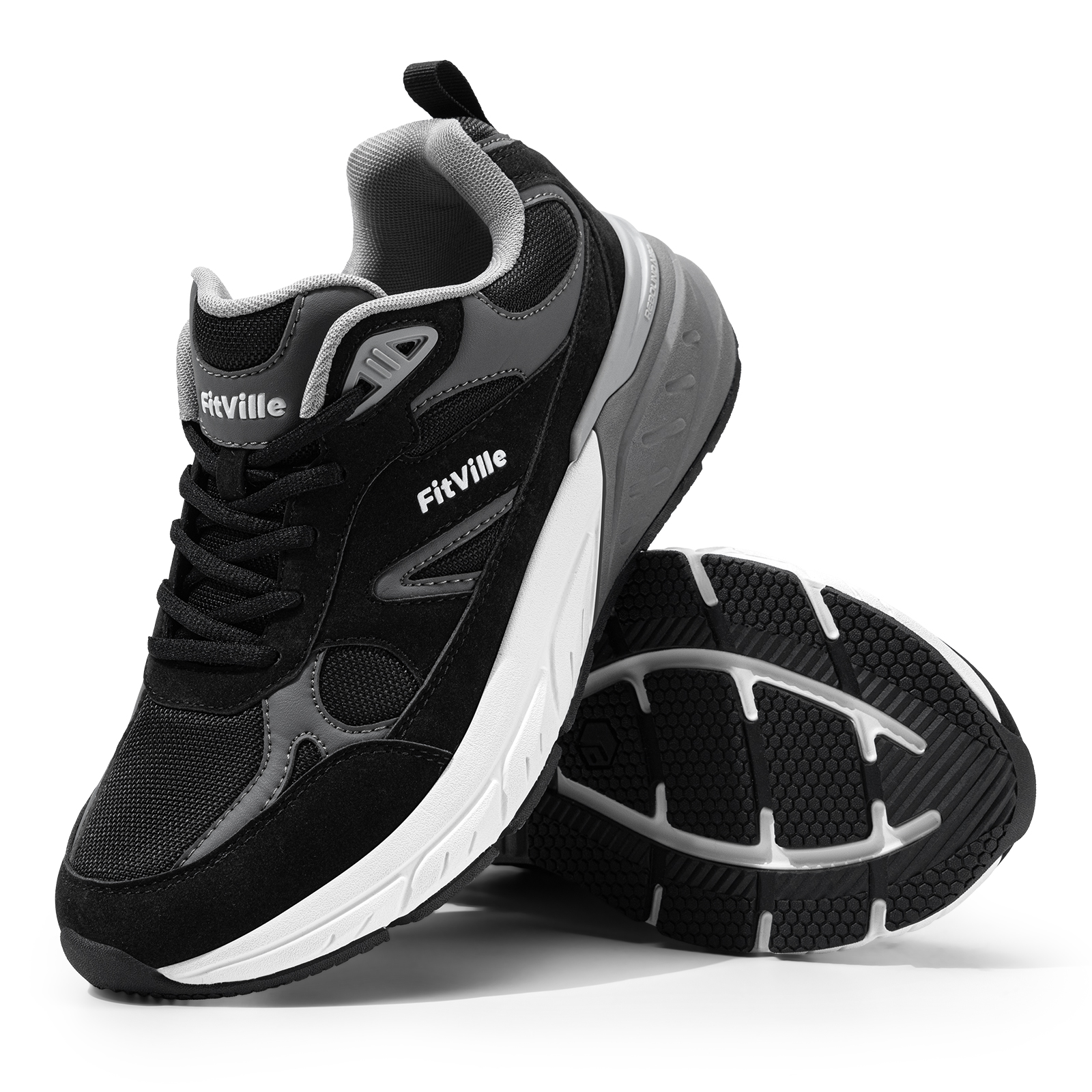 Men'S Shoes Plantar Fasciitis - Fitville Walking Shoes Wide Men's Casual