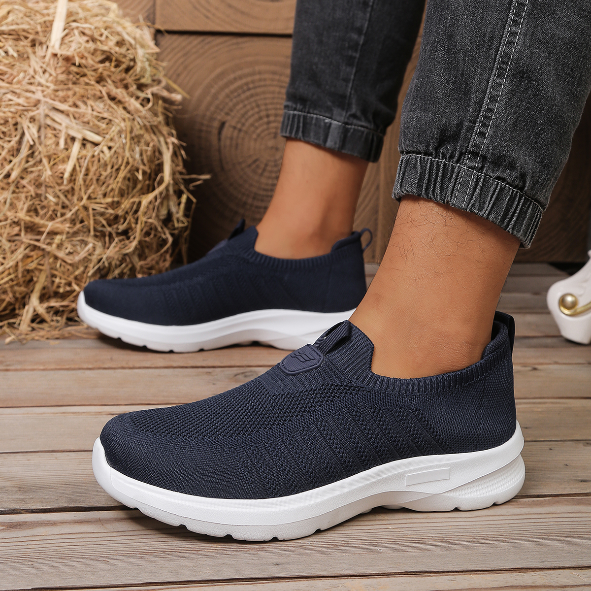 Men Whoes Slip On Knit Walking - огляд і ціна Men'S Shoes Comfortable Walking