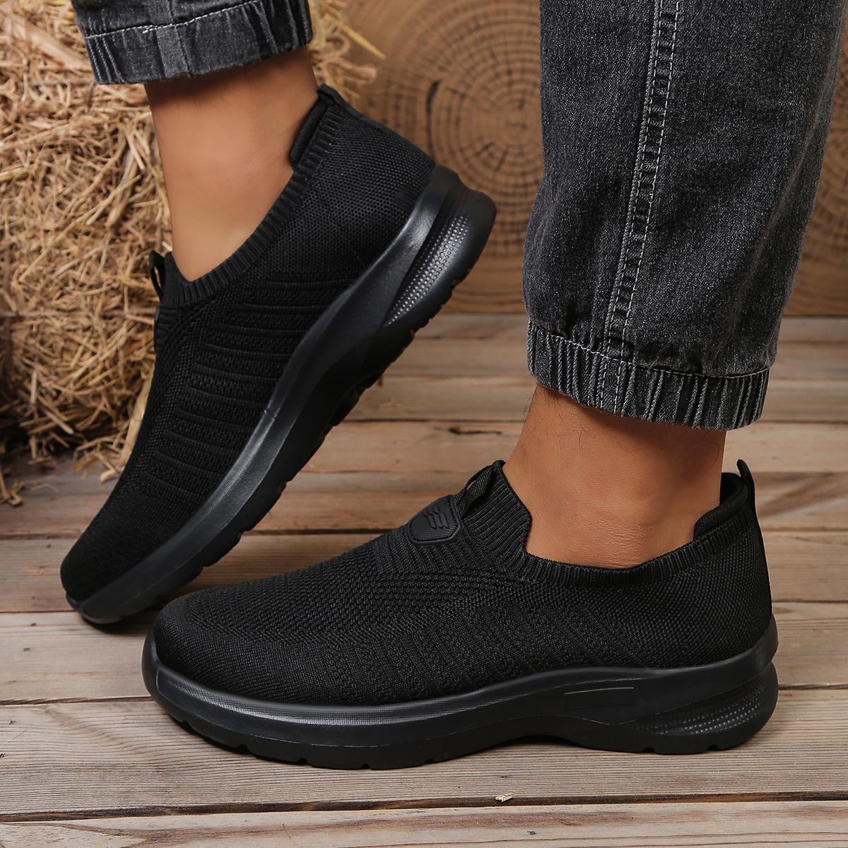 Men Whoes Slip On Knit Walking - огляд і ціна Men'S Shoes Comfortable Walking