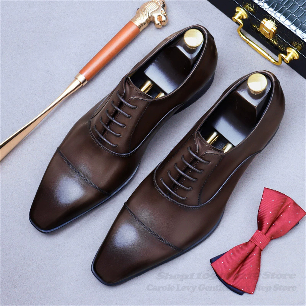 Men Oxford Leather Shoes New B - огляд і ціна Men'S Shoes For Suits
