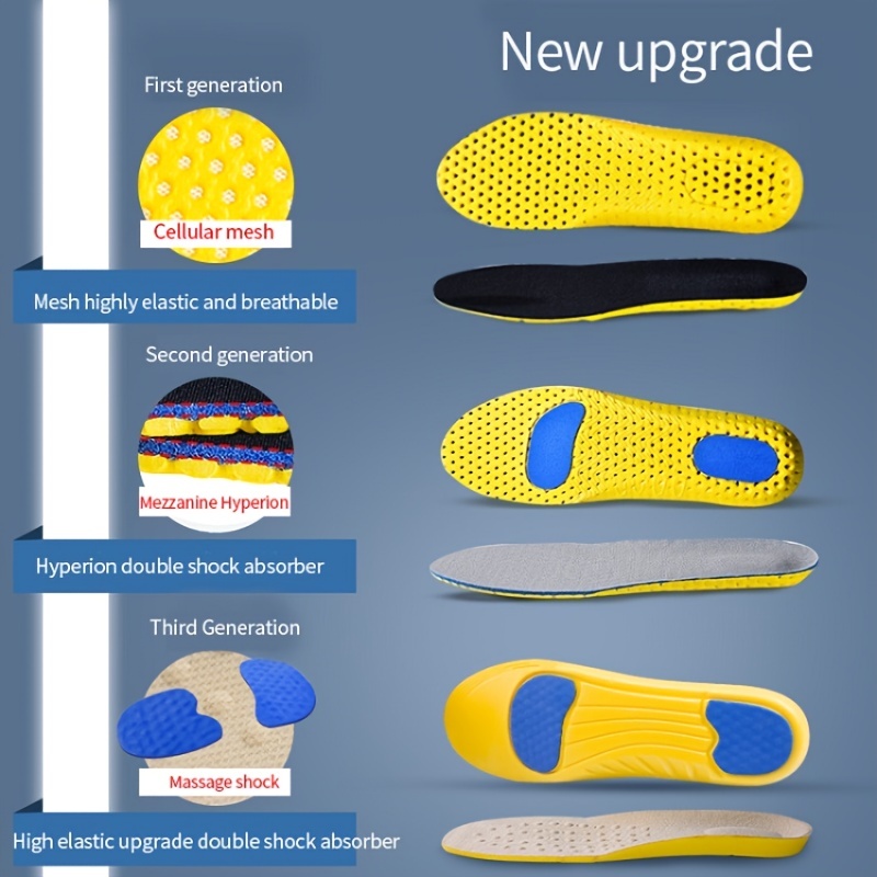 Sport Insoles for Feet Soft Sh - огляд і ціна Men'S Shoes Plantar Fasciitis