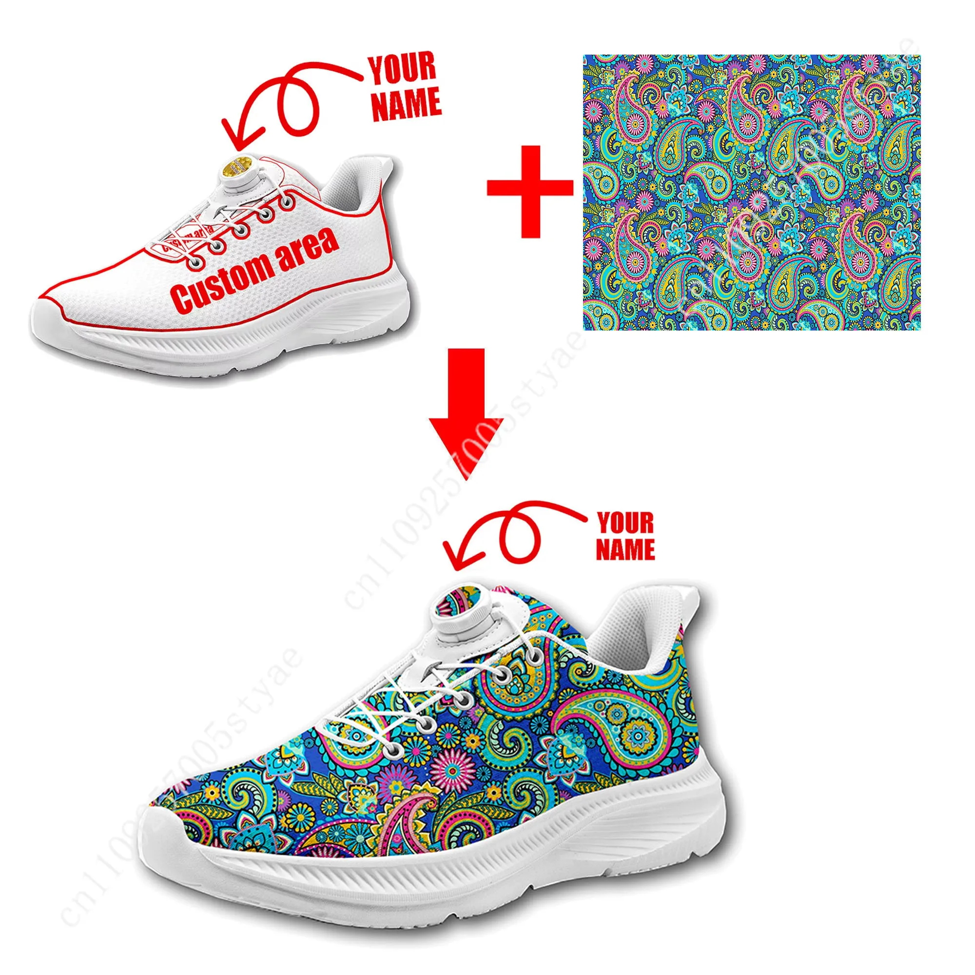 Bohemian Mandala Floral Print  - огляд і ціна Men Shoes Sneakers