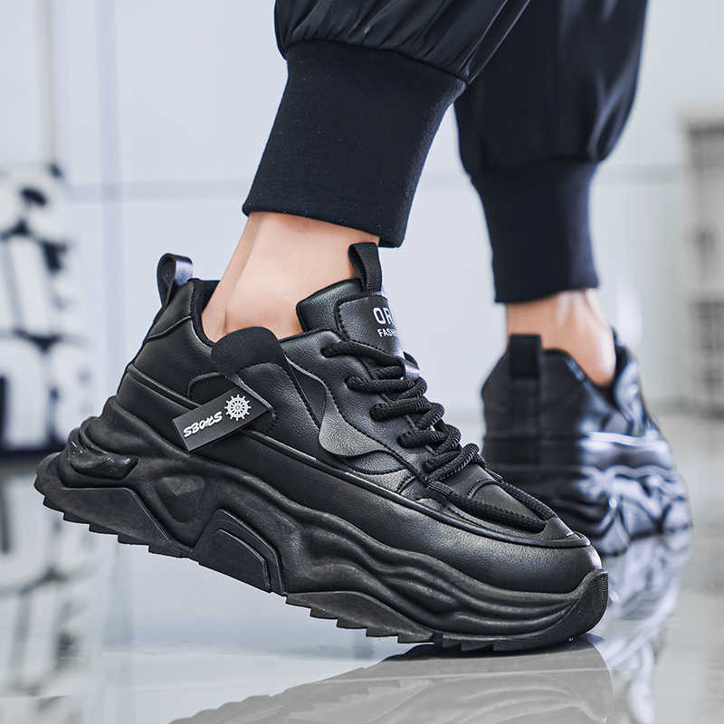 Black Platforme Tennis Man Spo - огляд і ціна Men'S Shoes For Sale