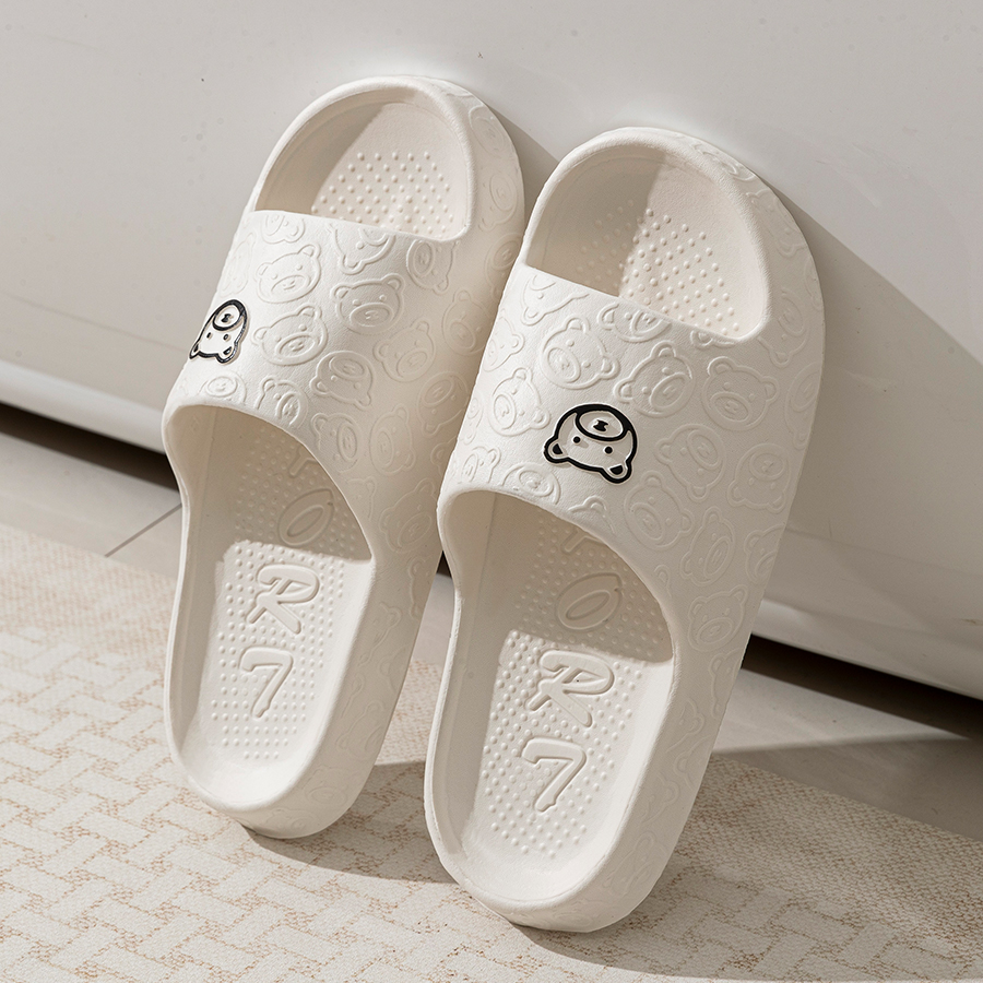 Printting Cute Bear Women Slip - огляд і ціна Men Shoes On