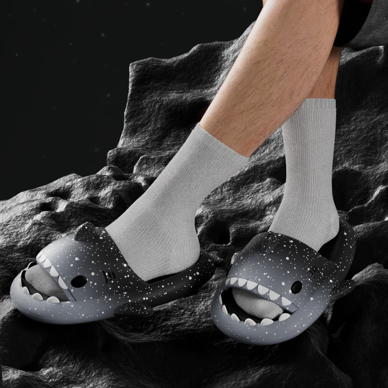 Cute Cartoon Shark Slippers Fo - огляд і ціна Men Shoes On