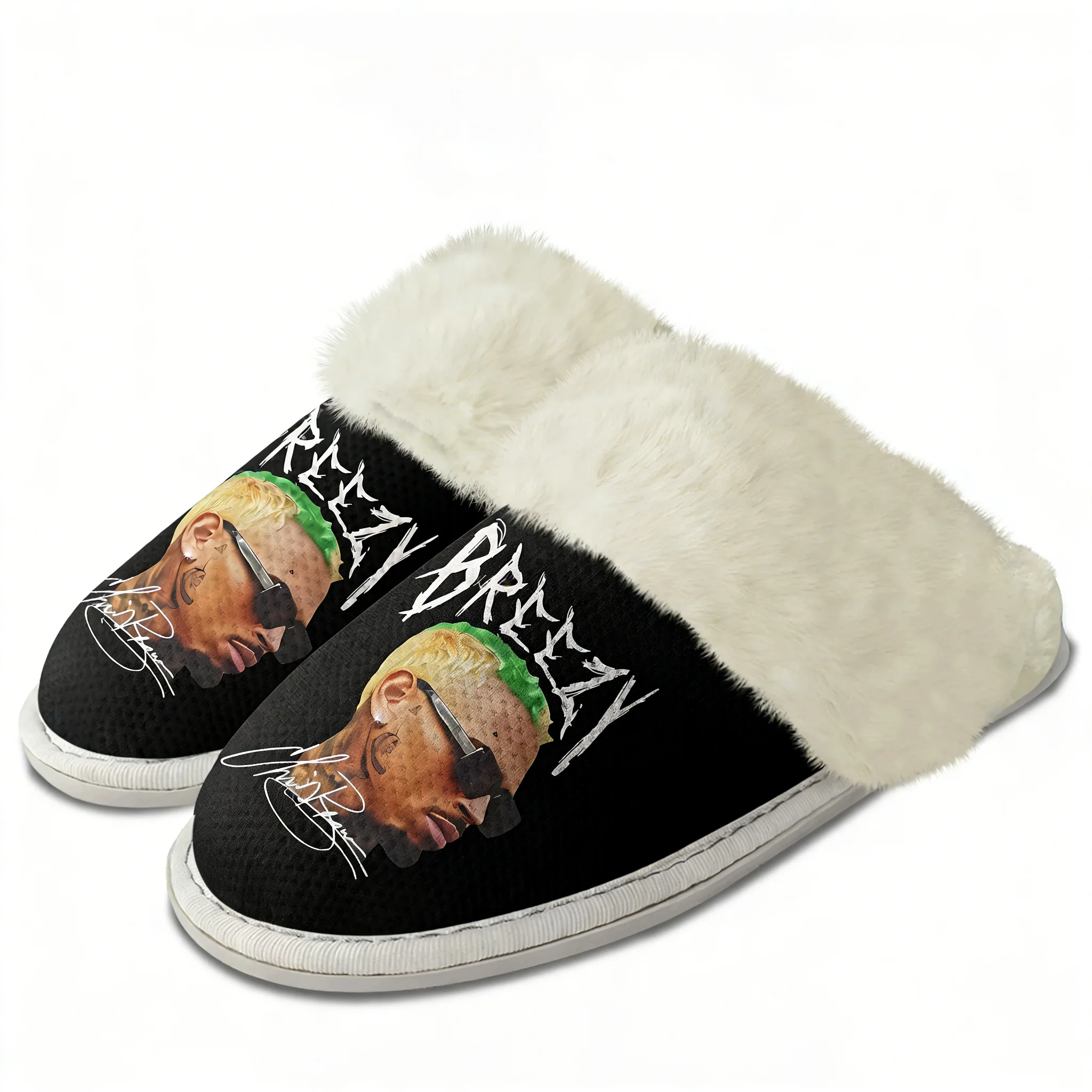 Chris Brown Plush Slippers Kee - огляд і ціна Men Shoes Winter