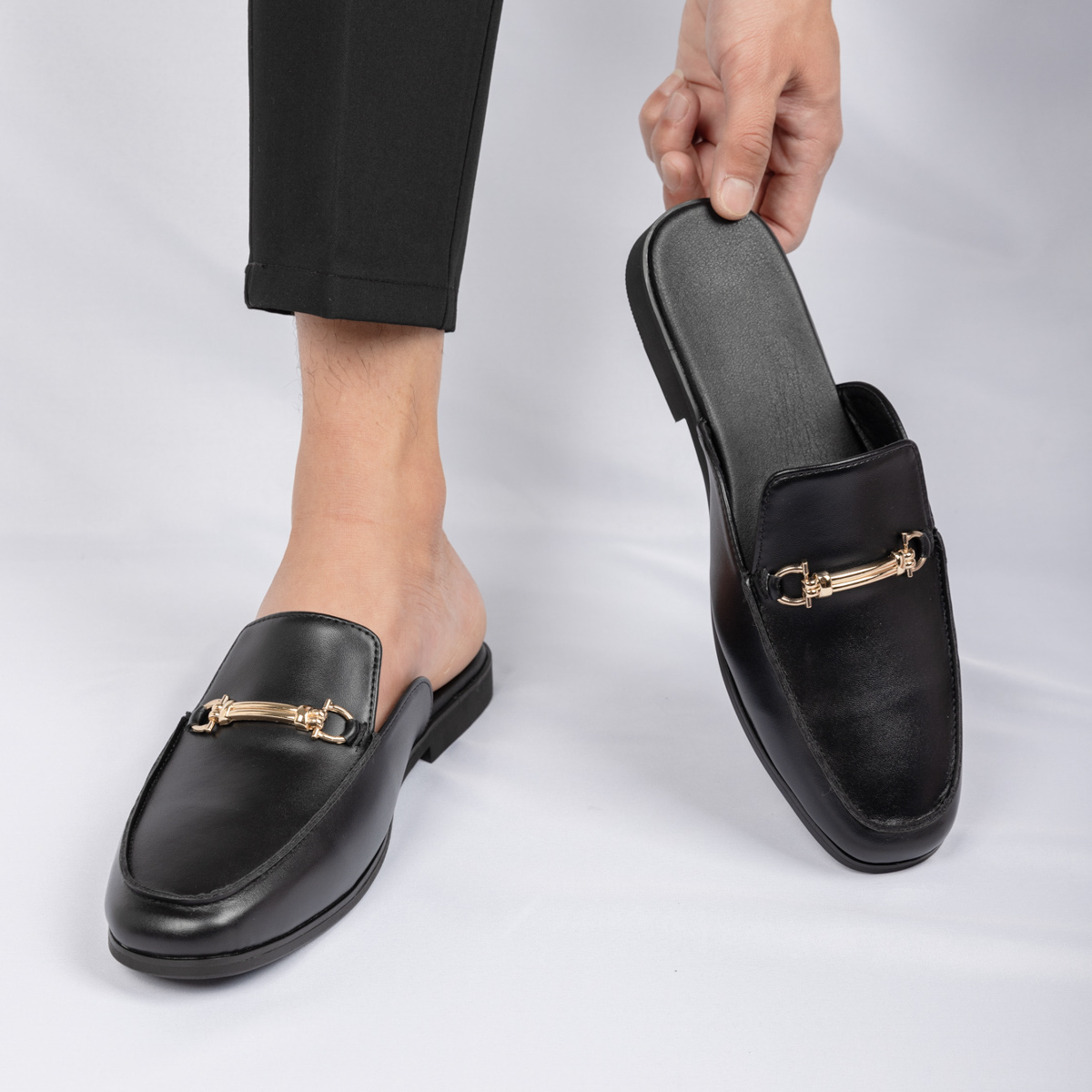 Fashion Men's Slip-on Half Sli - огляд і ціна Men'S Shoes For Suits