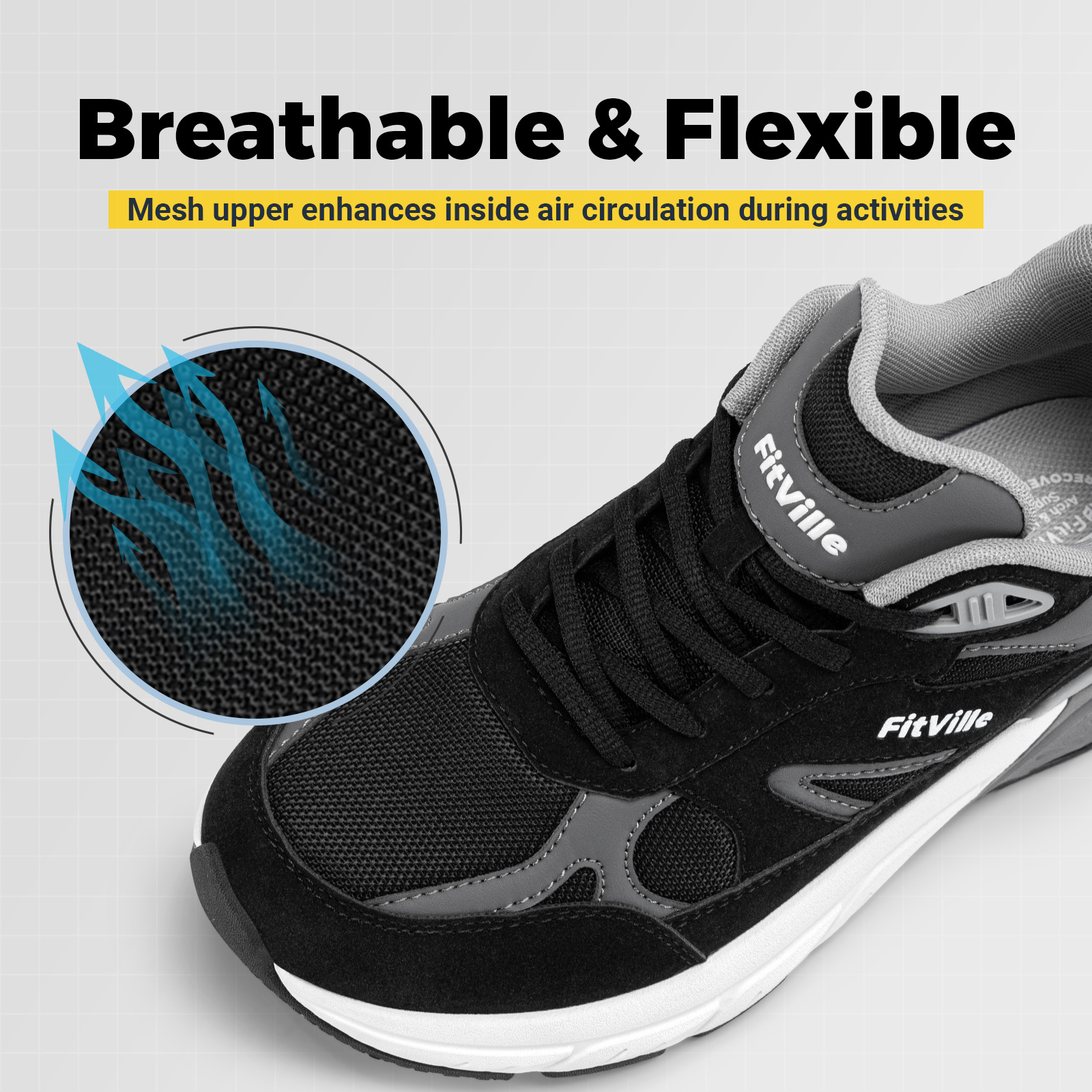 Fitville Walking Shoes Wide Me - огляд і ціна Men'S Shoes Plantar Fasciitis