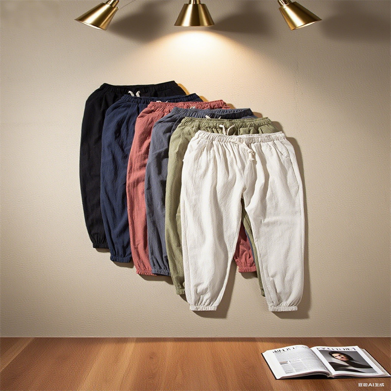 Cotton and linen harem pants m - огляд і ціна Men'S Shoes With Linen Pants