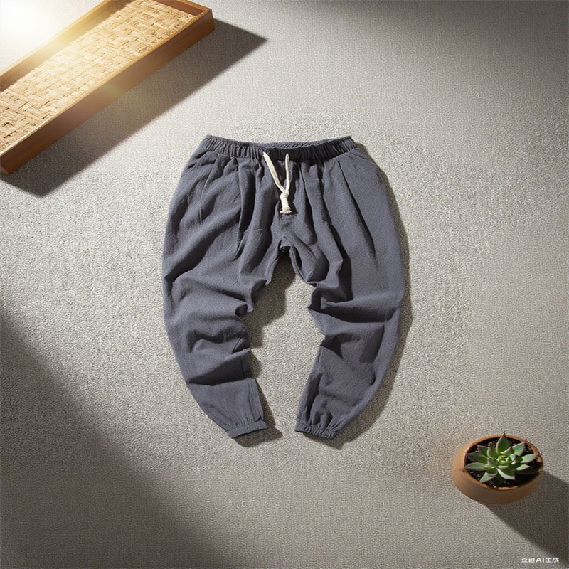 Cotton and linen harem pants m - огляд і ціна Men'S Shoes With Linen Pants