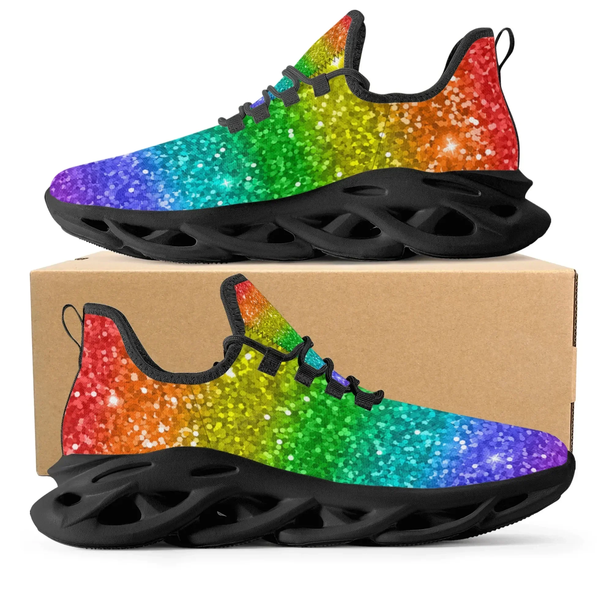 Colorful Rainbow Design Fashio - огляд і ціна Men'S Shoes Basketball