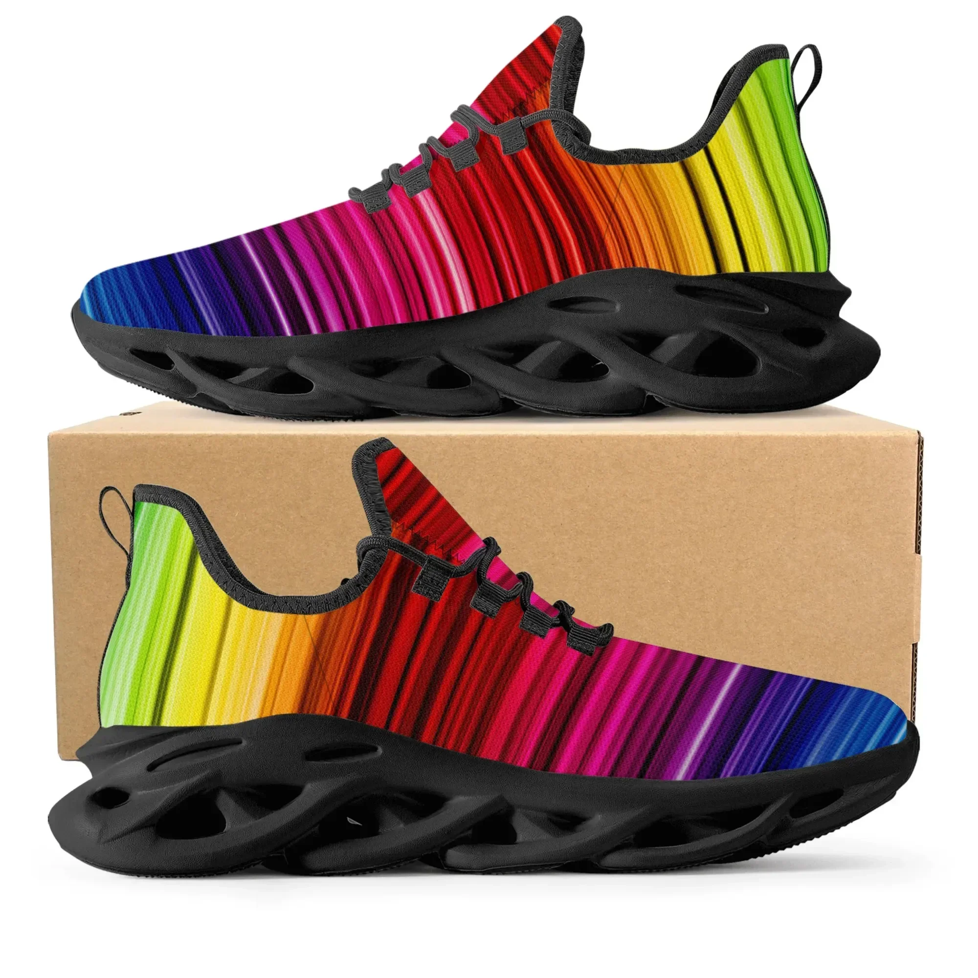 Colorful Rainbow Design Fashio - огляд і ціна Men'S Shoes Basketball