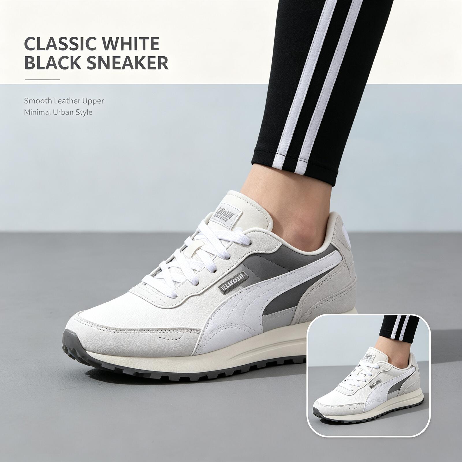 PUMA Men White Black Low Top S - огляд і ціна Men Shoes Jordan