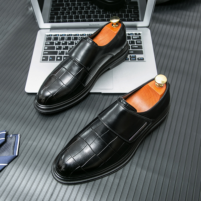 Men Business Dress Leather Sho - огляд і ціна Men Shoes Velcro