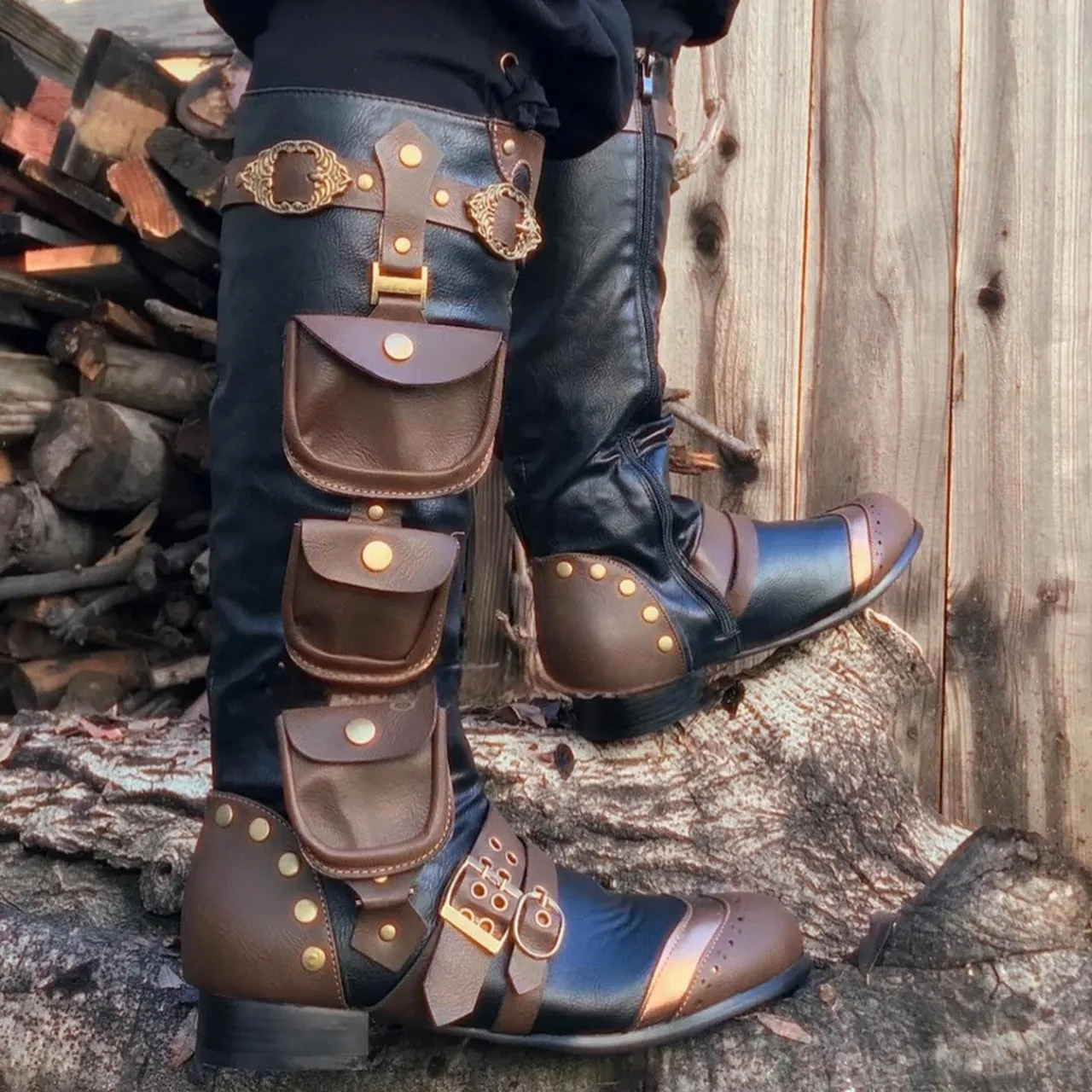 Retro Medieval Steampunk High  - огляд і ціна Men Shoes Europe To Us