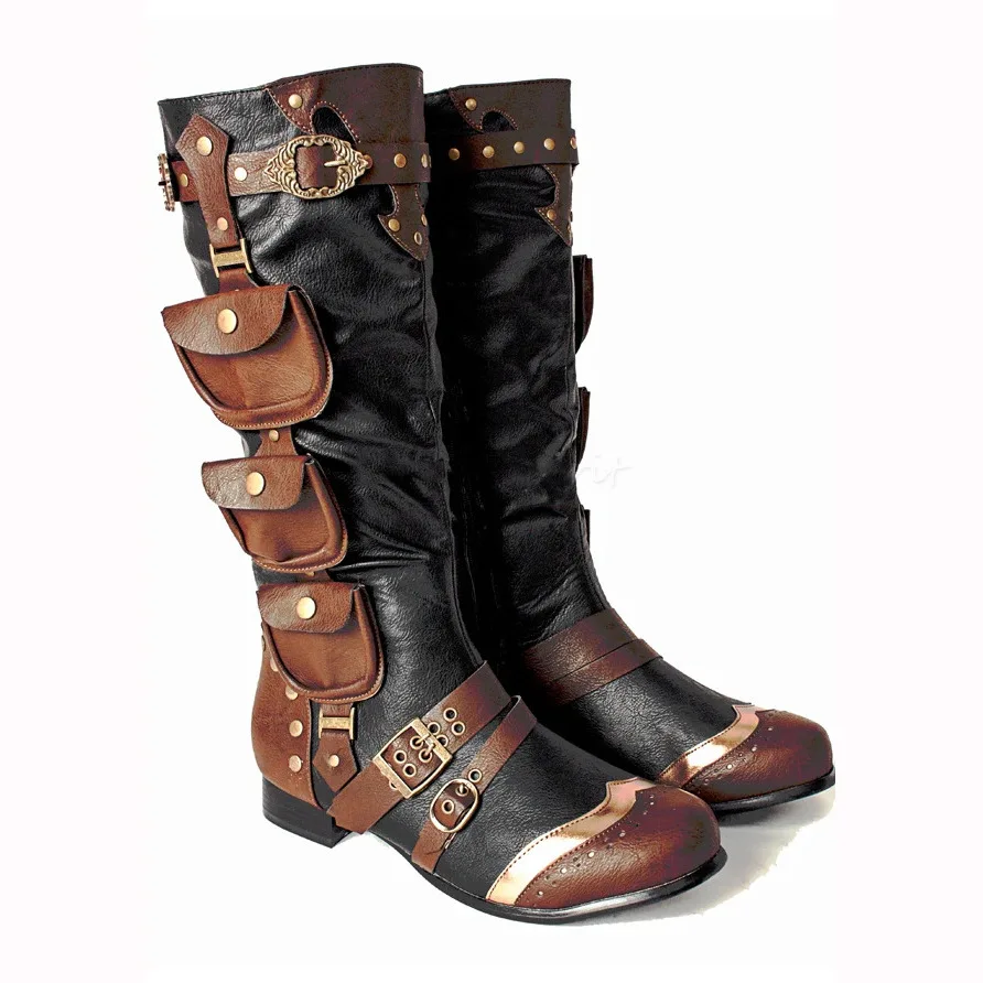 Retro Medieval Steampunk High  - огляд і ціна Men Shoes Europe To Us