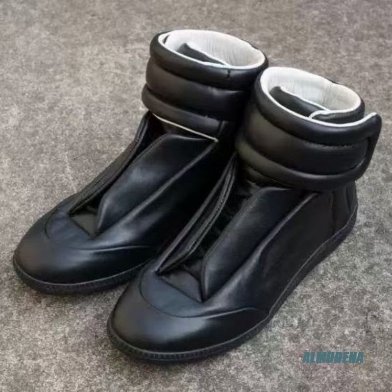 Black Solid Color Men's Casual - огляд і ціна Men Shoes Velcro