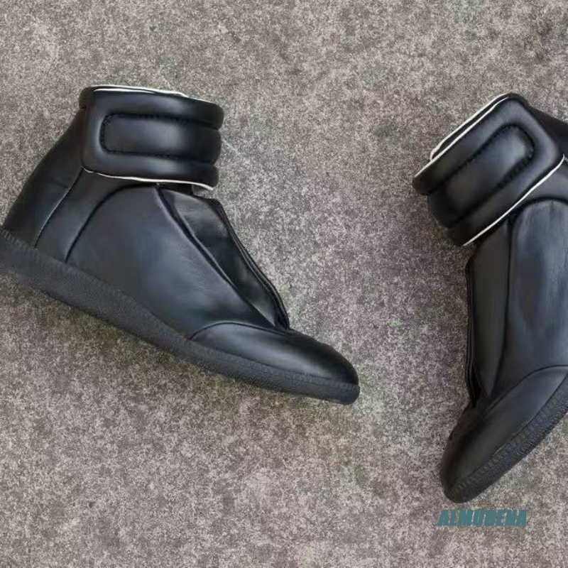 Black Solid Color Men's Casual - огляд і ціна Men Shoes Velcro