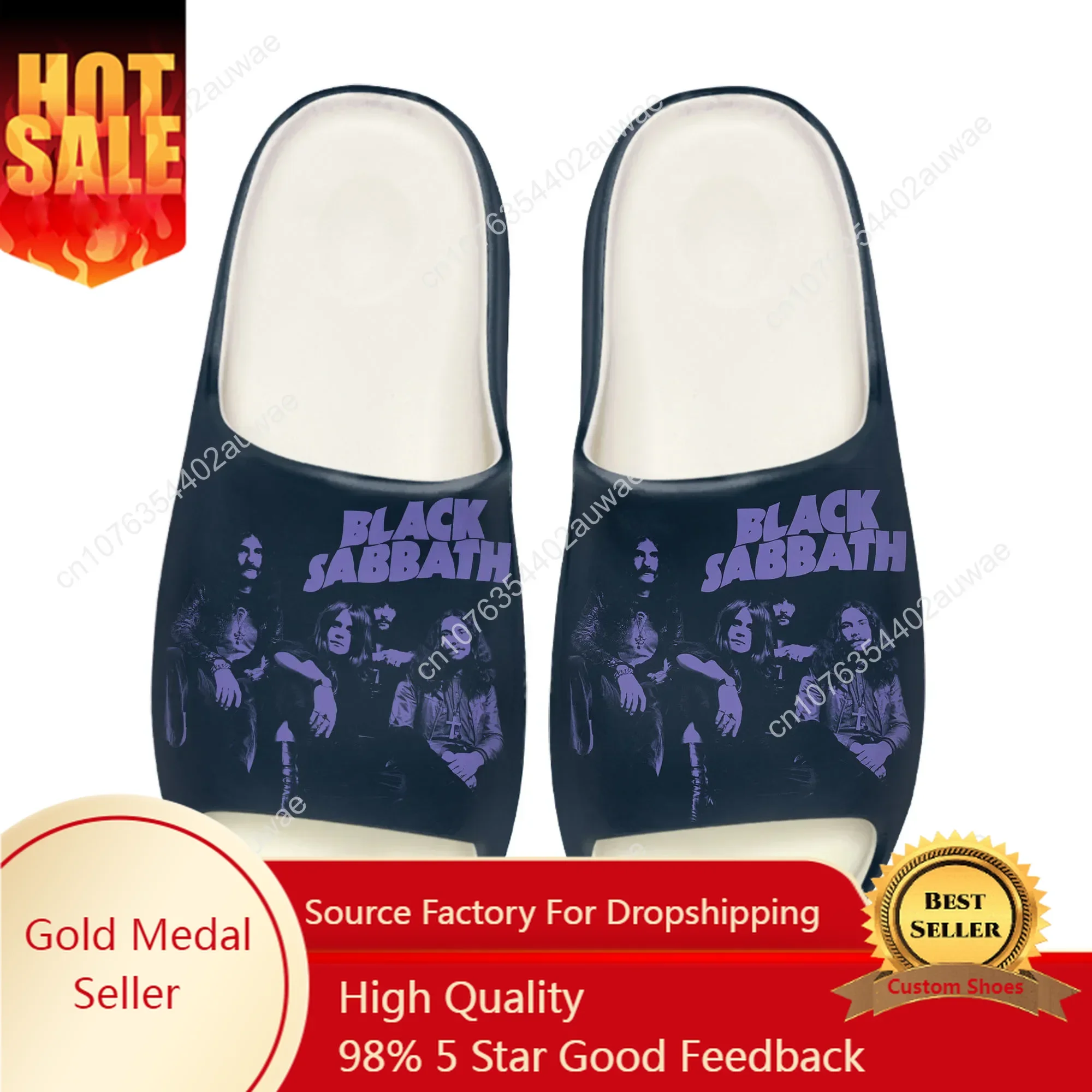 Black Heavy Metal Band Sabbath - огляд і ціна Men Shoes On
