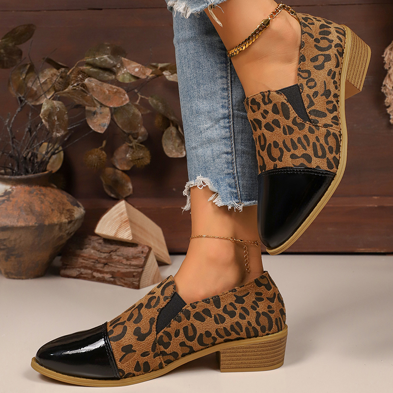Leopard Printed Women's Low He - огляд і ціна Dress Shoe Pointed